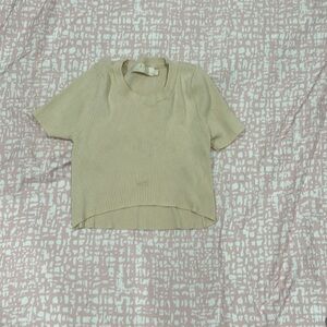Beige Crop top